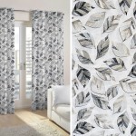 Έτοιμη Κουρτίνα με κρίκους (140x250) Newhome Otono Gris