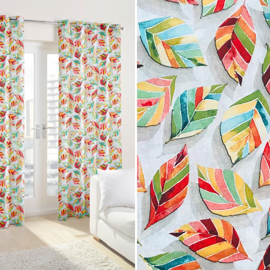 Έτοιμη Κουρτίνα με κρίκους (200x250) Newhome Otono Multicolor