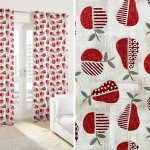 Έτοιμη Κουρτίνα με κρίκους (140x250) Newhome Pome Rojo