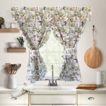 Έτοιμη κουρτίνα Κρουαζέ για Κουζίνα (130x120) NEWHOME Reina verde