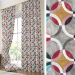 Έτοιμη Κουρτίνα με τρέσσα (137x250) Newhome Ritmo Rojo