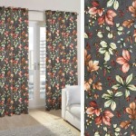 Έτοιμη Κουρτίνα με κρίκους (140x250) Newhome Roble chocolate