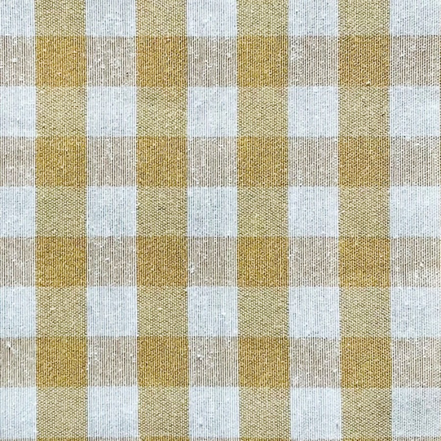 Έτοιμη Κουρτίνα με κρίκους (200x250) Καρώ μπεζ Newhome Rubi beige