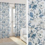 Έτοιμη Κουρτίνα με κρίκους (140x250) Newhome Serenity azul