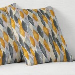 Διακοσμητικές Θήκες για Μαξιλάρια Φιγούρας (45x45) NEWHOME Tabla Ocre