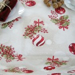 Χριστουγεννιάτικo Τραπεζοκαρέ (135x135) Newhome Balls Rojo