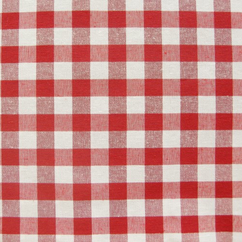 Ύφασμα με το μέτρο (Φ280) NEWHOME Zafiro rojo καρώ κόκκινο για κουρτίνες και κατασκευές