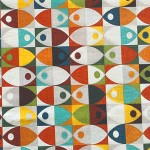 Ύφασμα με το μέτρο (Φ280) NEWHOME Zizi Multicolor για κουρτίνες και κατασκευές