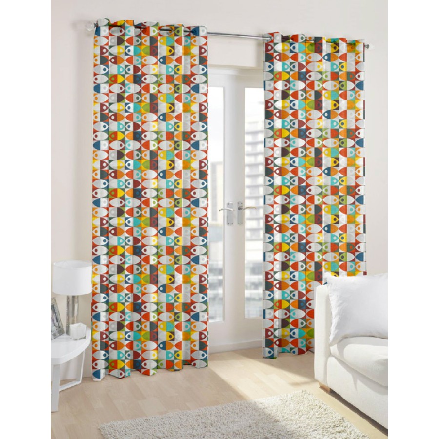 Έτοιμη Κουρτίνα με κρίκους (200x250) Newhome Zizi Multicolor