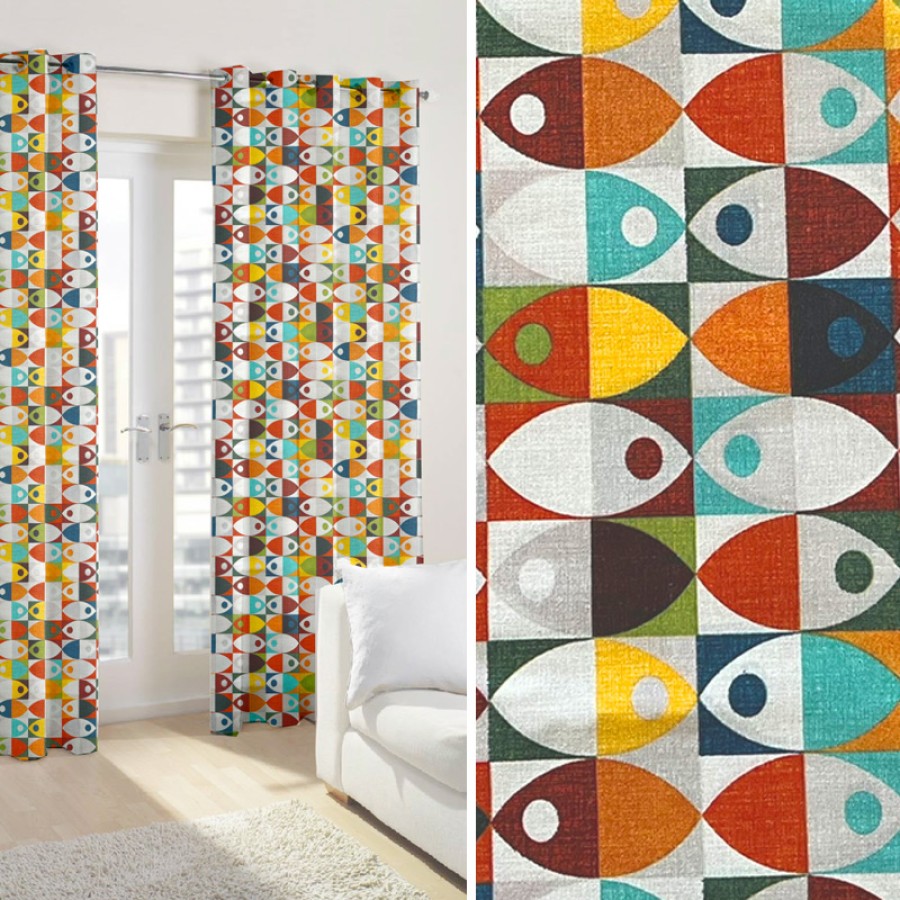 Έτοιμη Κουρτίνα με κρίκους (200x250) Newhome Zizi Multicolor