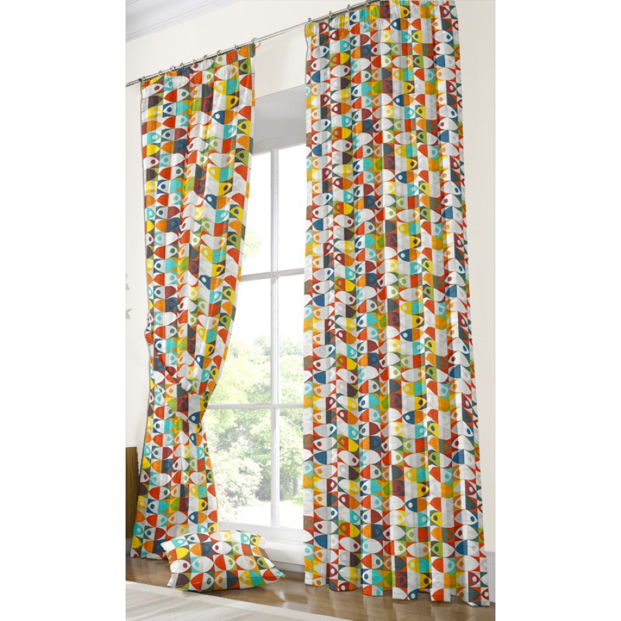 Έτοιμη Κουρτίνα με τρέσσα (200x250) Newhome Zizi Multicolor