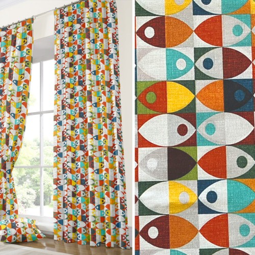 Έτοιμη Κουρτίνα με τρέσσα και δέστρα (137x250) Newhome Zizi Multicolor