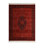 Χαλί Κλασσικό (133x190) Μηχανοποίητο Royal Carpet Afgan 316A Dark Red-Black