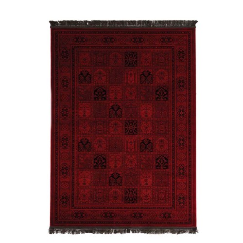 Χαλί Κλασσικό (200x290) Μηχανοποίητο Royal Carpet Afgan 8129H Dark Red