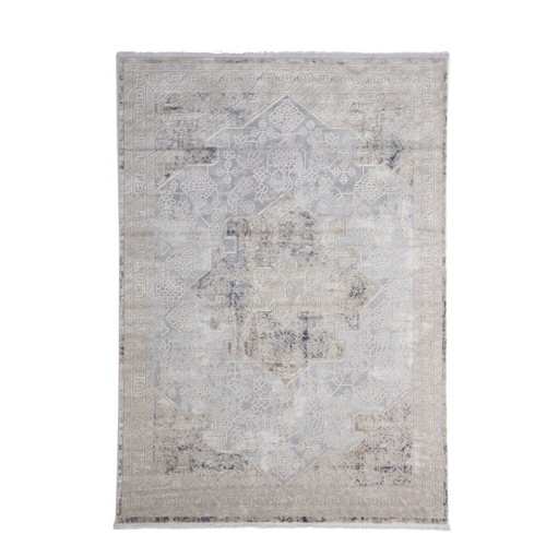 Χαλί (160x230) Ανάγλυφο Μηχανοποίητο Royal Carpet Allure 17519 γκρι/μπεζ