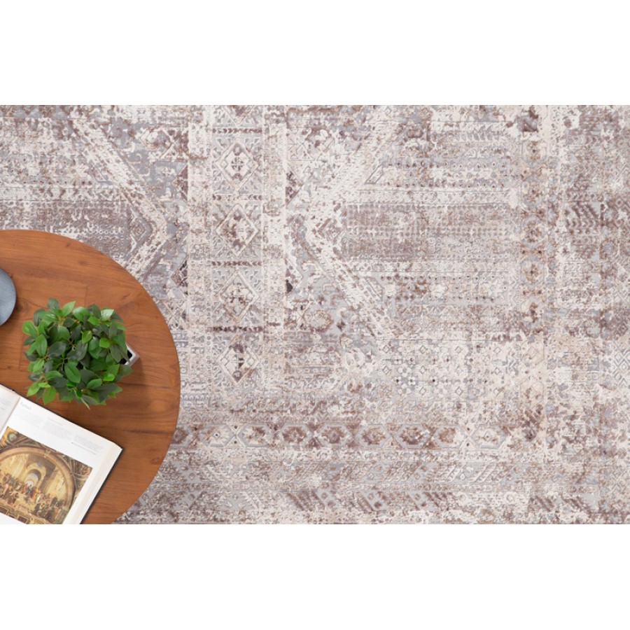 Χαλί (200x290) Ανάγλυφο Μηχανοποίητο Royal Carpet Allure 30143 γκρι/μπεζ