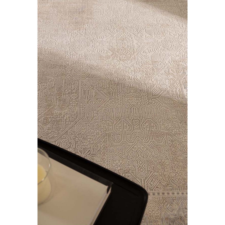 Χαλί (140x200) Ανάγλυφο Μηχανοποίητο Royal Carpet Allure 37538 μπεζ/γκρι