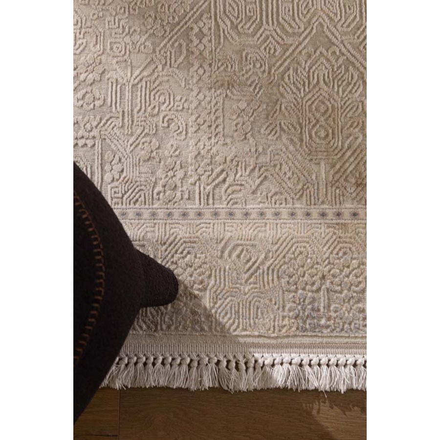 Χαλί (140x200) Ανάγλυφο Μηχανοποίητο Royal Carpet Allure 37538 μπεζ/γκρι