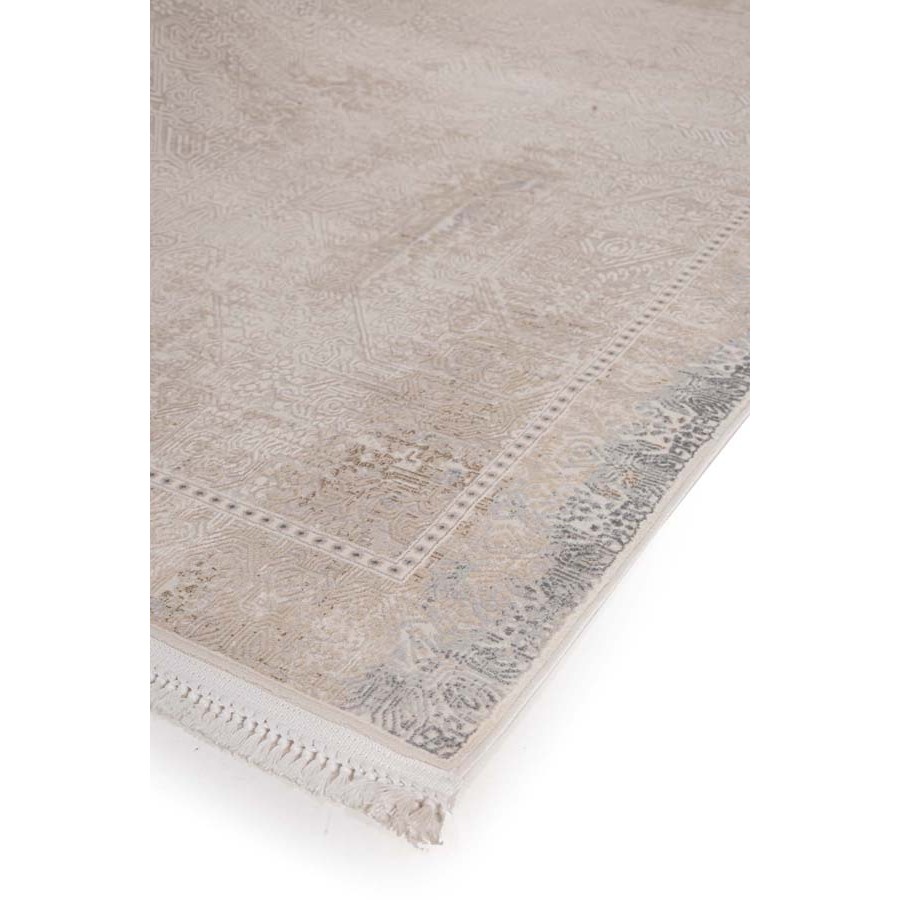Χαλί (140x200) Ανάγλυφο Μηχανοποίητο Royal Carpet Allure 37538 μπεζ/γκρι