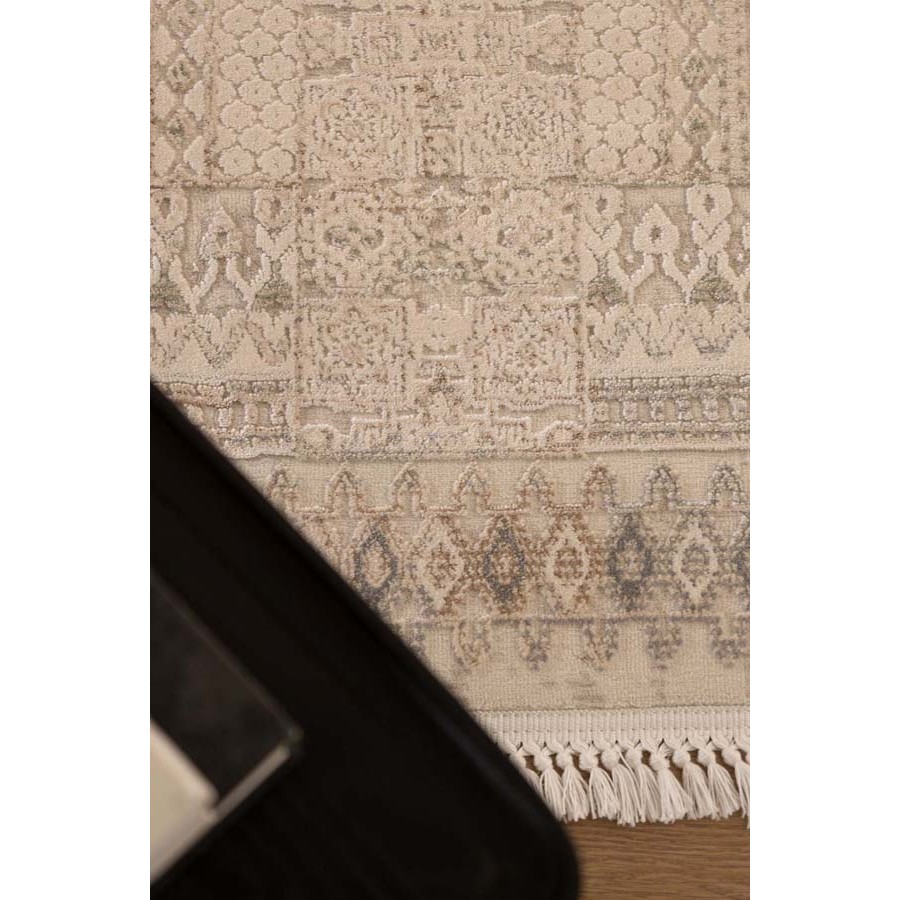 Χαλί (160x230) Ανάγλυφο Μηχανοποίητο Royal Carpet Allure 37601 μπεζ/γκρι
