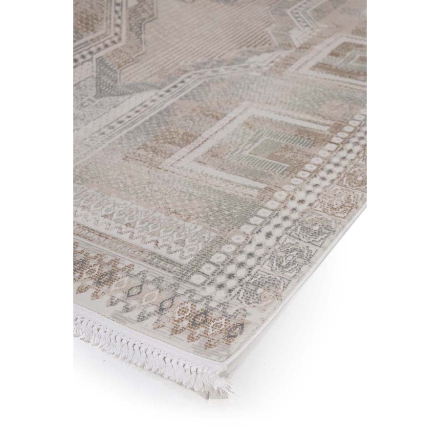 Χαλί (160x230) Ανάγλυφο Μηχανοποίητο Royal Carpet Allure 37601 μπεζ/γκρι