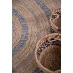 Χαλί από Φυσική Γιούτα Στρογγυλό (Διαμέτρου 160 εκ.) Royal Carpet Avanos 8863 denim