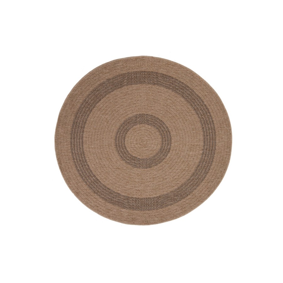 Χαλί από Φυσική Γιούτα Στρογγυλό (Διαμέτρου 160 εκ.) Royal Carpet Avanos 8866 Black