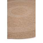 Χαλί από Φυσική Γιούτα Στρογγυλό (Διαμέτρου 240 εκ.) Royal Carpet Avanos 8866 White