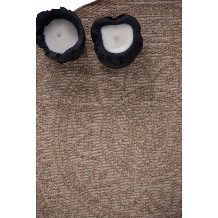 Χαλί από Φυσική Γιούτα Στρογγυλό (Διαμέτρου 200 εκ.) Royal Carpet Avanos 8871 White