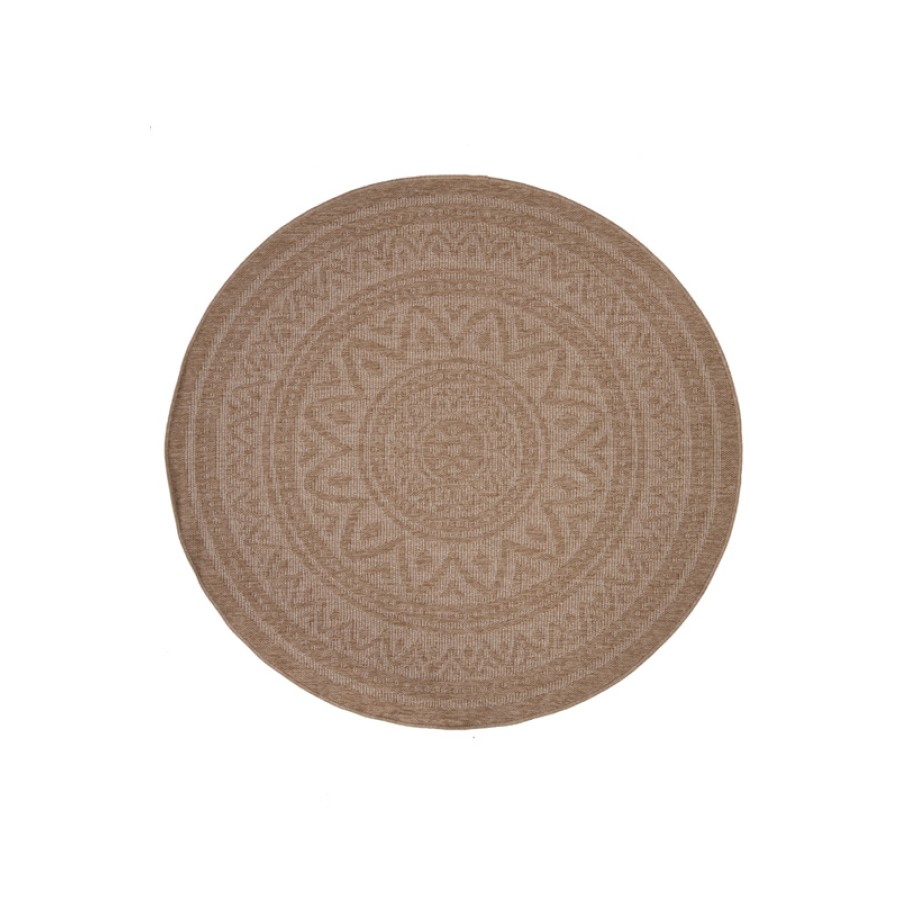 Χαλί από Φυσική Γιούτα Στρογγυλό (Διαμέτρου 200 εκ.) Royal Carpet Avanos 8871 White