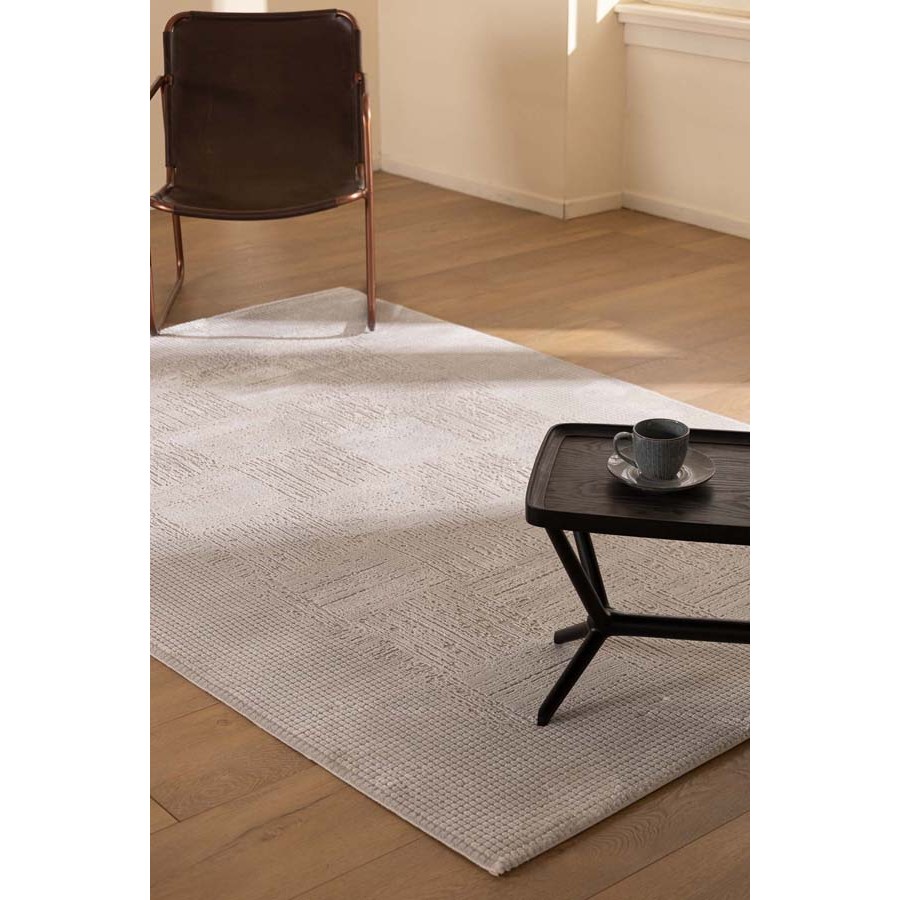 Χαλί Μοντέρνο (133x190) Μηχανοποίητο Royal Carpet Bianca 680A grey