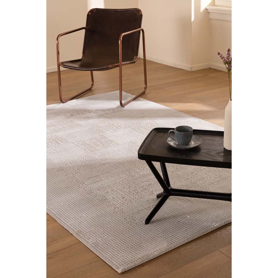 Χαλί Μοντέρνο (133x190) Μηχανοποίητο Royal Carpet Bianca 680A grey