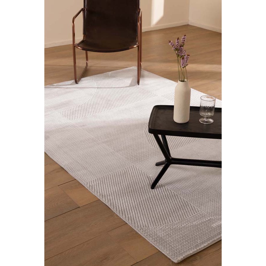 Χαλί Μοντέρνο (200x250) Μηχανοποίητο Royal Carpet Bianca 704B γκρι
