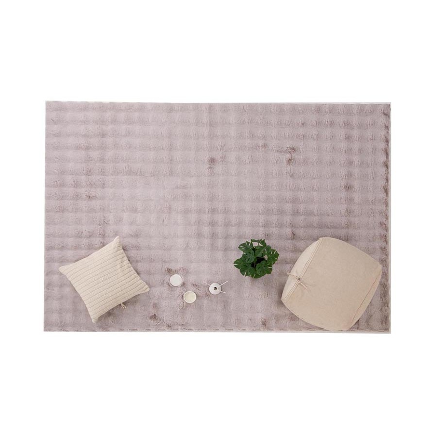 Πατάκι Γούνινο (67x140) Αντιολισθητικό Royal Carpet Bubble dark beige