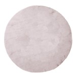 Χαλί Γούνινο Στρογγυλό-Ροτόντα (Διαμέτρος 200 εκ) Αντιολισθητικό Royal Carpet Rabbit Bunny D. Beige