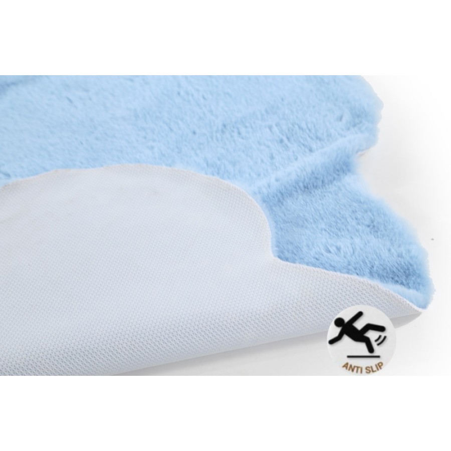 Παιδικό χαλί (80x120) Γούνινο με σχήμα Σύννεφο Royal Carpet Bunny Kids Cloud blue