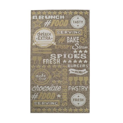 Πατάκι Κουζίνας (75x150) Αντιολισθητικό Royal Carpet Canvas 1095Z με γράμματα