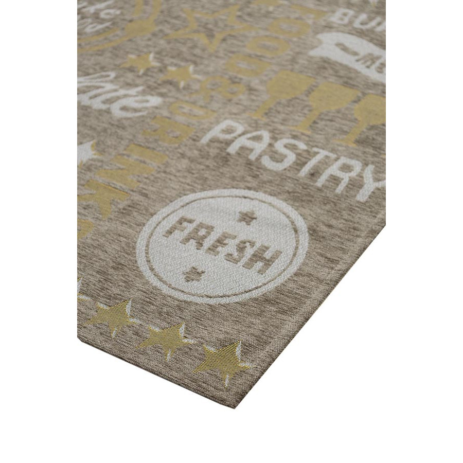 Πατάκι Κουζίνας (75x150) Αντιολισθητικό Royal Carpet Canvas 1095Z με γράμματα