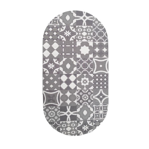 Πατάκι Κουζίνας Οβάλ (75x150) Αντιολισθητικό Royal Carpet Canvas 214W
