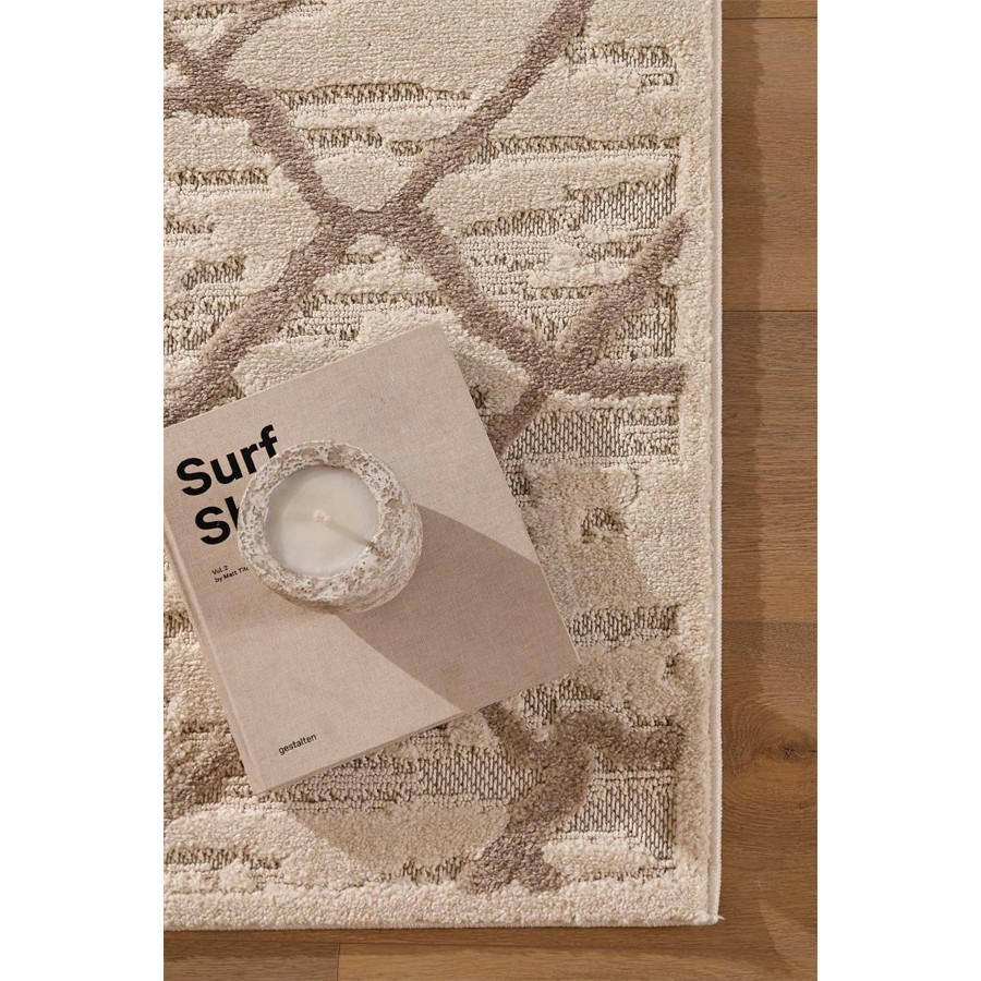 Χαλί Μοντέρνο Ανάγλυφο (140x200) Μηχανοποίητο Royal Carpet Chiara 40001I Beige