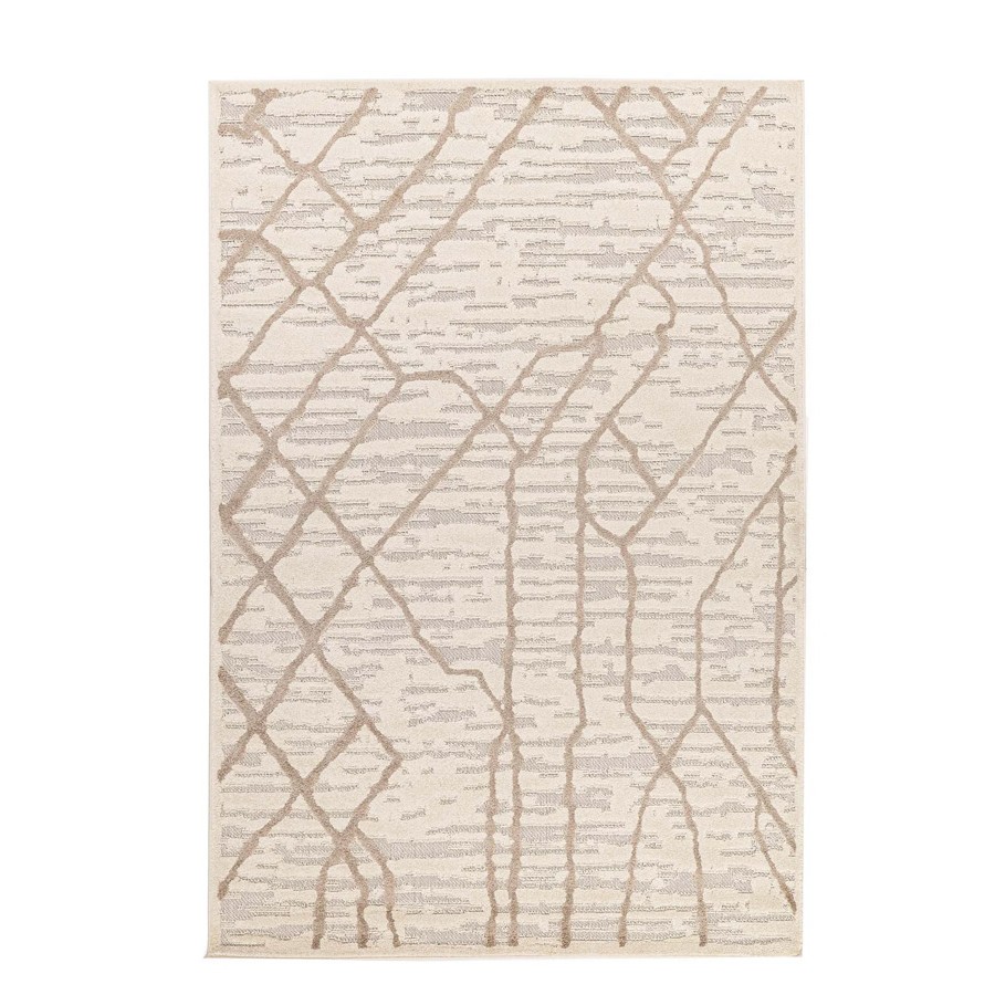 Χαλί Μοντέρνο Ανάγλυφο (140x200) Μηχανοποίητο Royal Carpet Chiara 40001I Beige