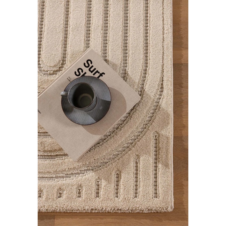 Χαλί Μοντέρνο Ανάγλυφο (200x290) Μηχανοποίητο Royal Carpet Chiara 65000X Beige