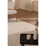 Χαλί Μοντέρνο Ανάγλυφο (140x200) Μηχανοποίητο Royal Carpet Chiara 85008W Beige