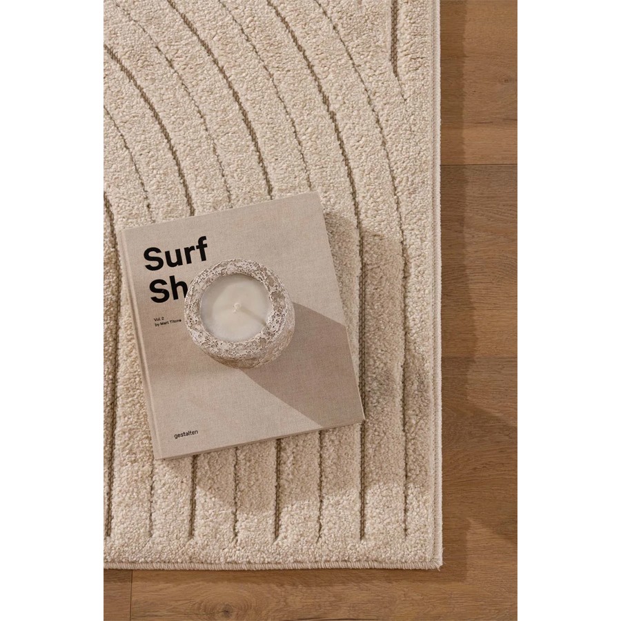 Χαλί Μοντέρνο Ανάγλυφο (200x250) Μηχανοποίητο Royal Carpet Chiara 85008W Beige