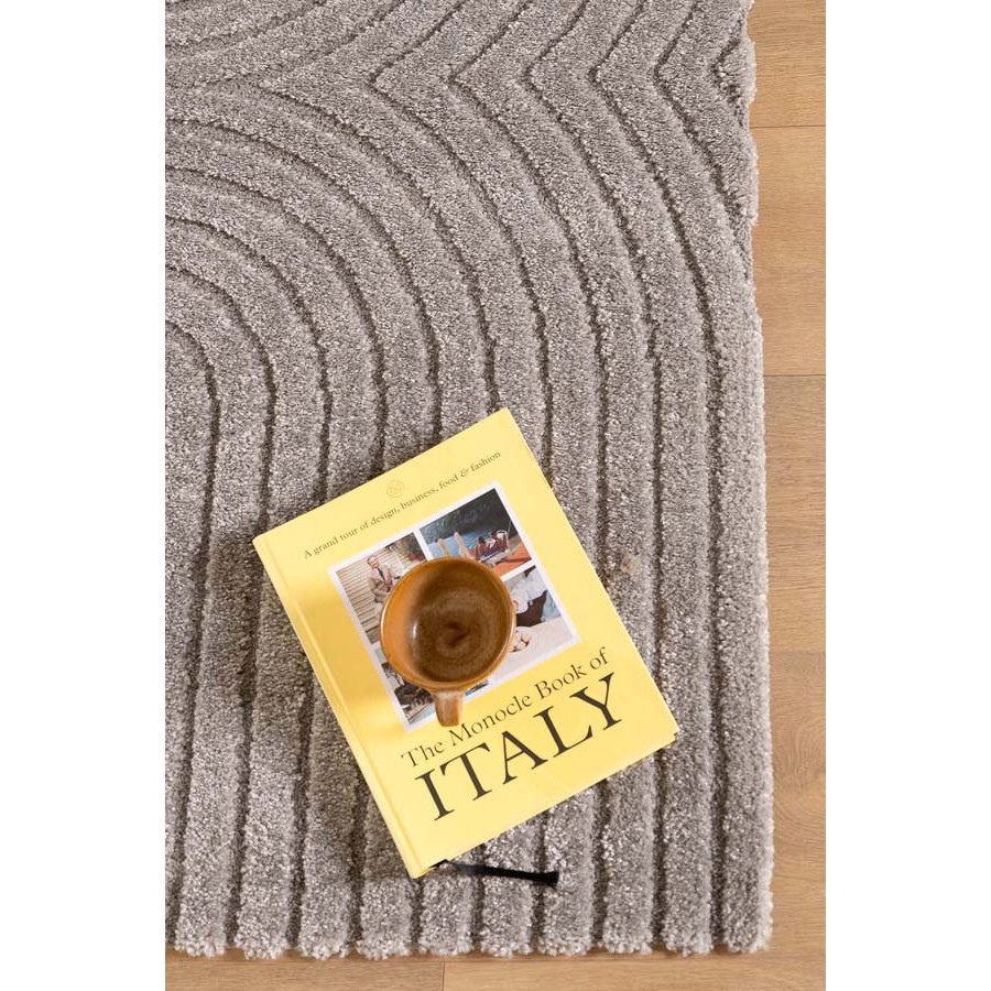 Χαλί (200x290) Μοντέρνο Ανάγλυφο Μονόχρωμο Μηχανοποίητο Royal Carpet Cocoon 59602 077 grey