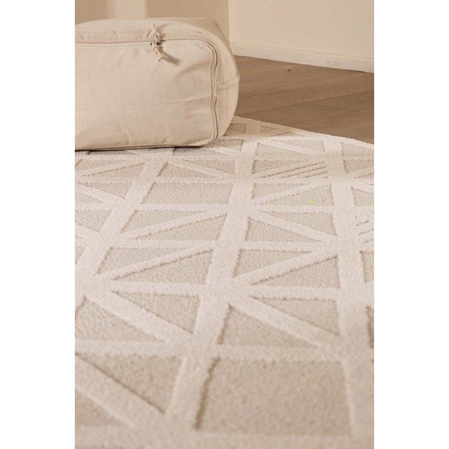 Χαλί (200x290) Μοντέρνο Ανάγλυφο Μονόχρωμο Μηχανοποίητο Royal Carpet Cocoon 59614 066 κρεμ