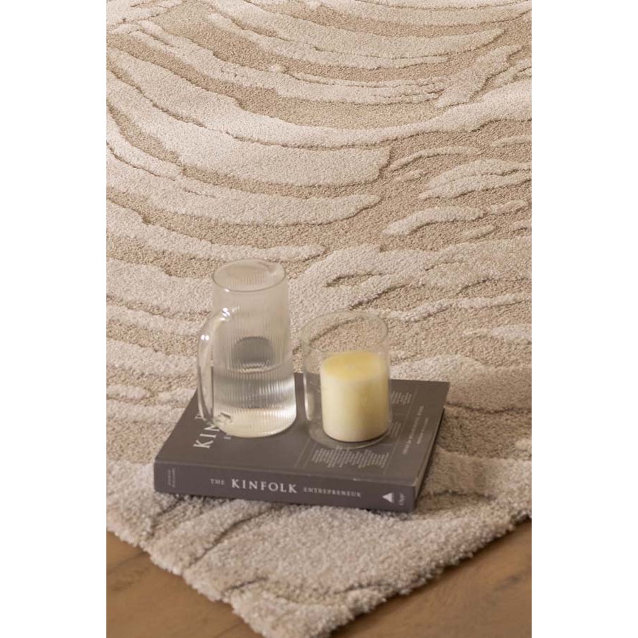 Χαλί (160x230) Μοντέρνο Ανάγλυφο Μονόχρωμο Μηχανοποίητο Royal Carpet Cocoon 59615 055 beige