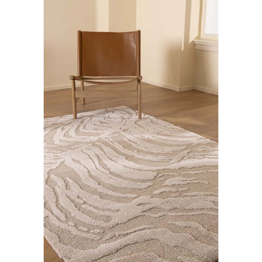 Χαλί (160x230) Μοντέρνο Ανάγλυφο Μονόχρωμο Μηχανοποίητο Royal Carpet Cocoon 59615 055 beige