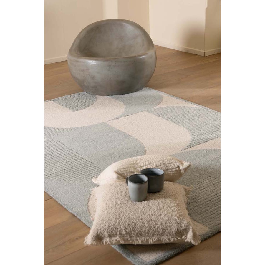 Χαλί (200x290) Μοντέρνο Ανάγλυφο Μονόχρωμο Μηχανοποίητο Royal Carpet Cocoon 59879 361 μπλε άκουα