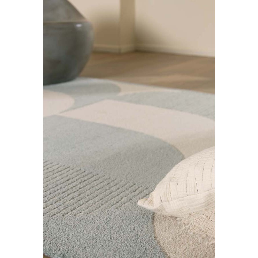 Χαλί (200x290) Μοντέρνο Ανάγλυφο Μονόχρωμο Μηχανοποίητο Royal Carpet Cocoon 59879 361 μπλε άκουα